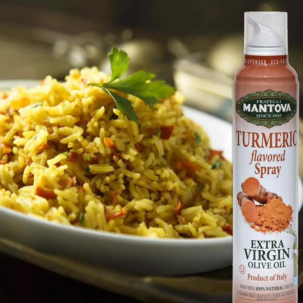 Mantova Turmeric Extra Virgin Olive Oil Spray, 8 fl. oz.