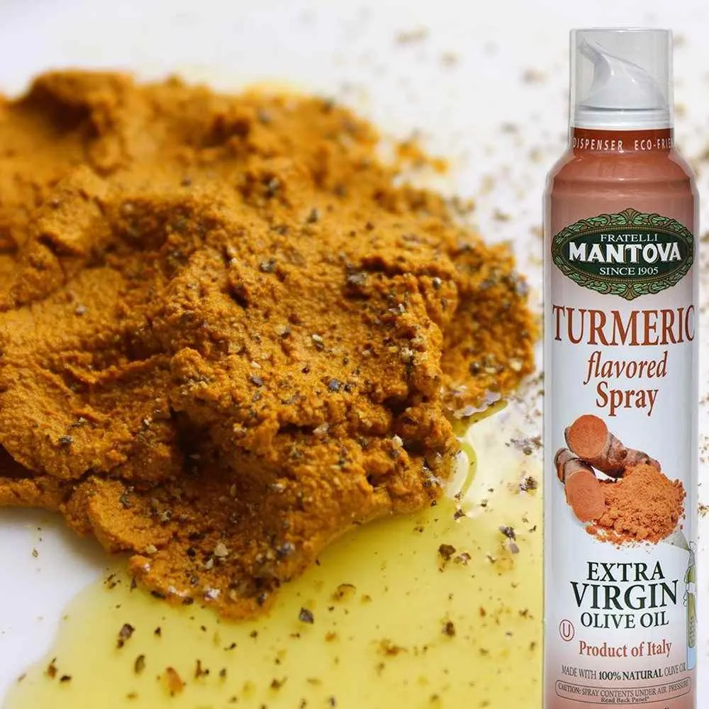 Mantova Turmeric Extra Virgin Olive Oil Spray, 8 fl. oz.