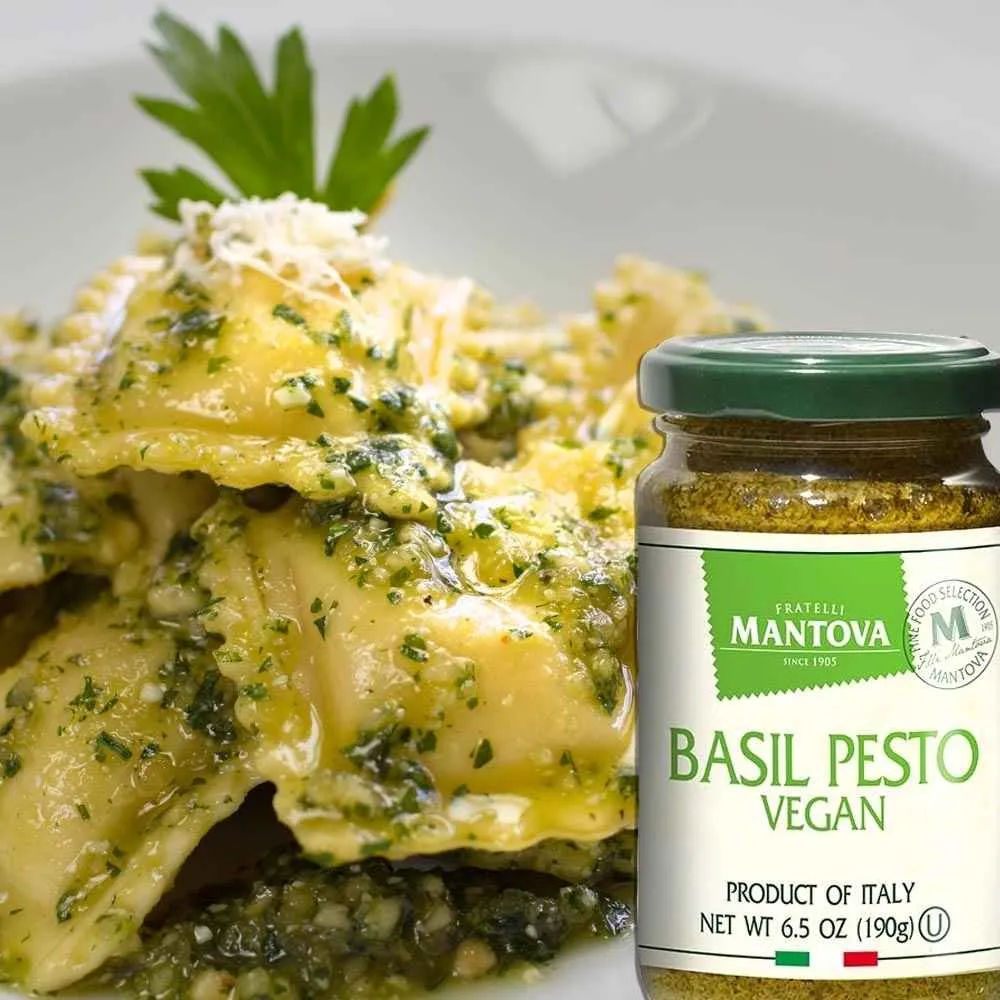 Mantova Vegan Basil Pesto, 6.7 oz.