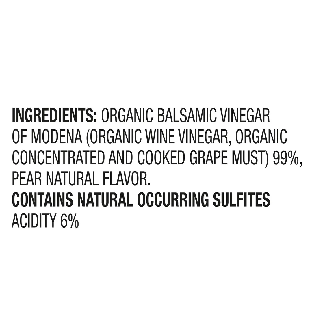 Olidi Organic Pear Balsamic Condiment PGI, 8.5 fl. oz.