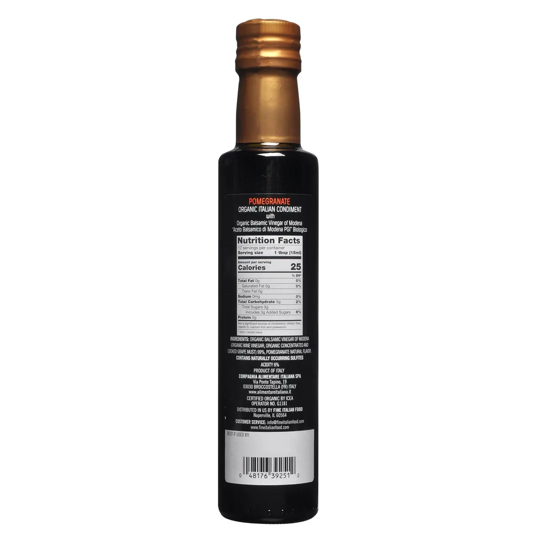 Olidi Org. Pomegranate Balsamic Condiment PGI, 8.5 fl. oz.