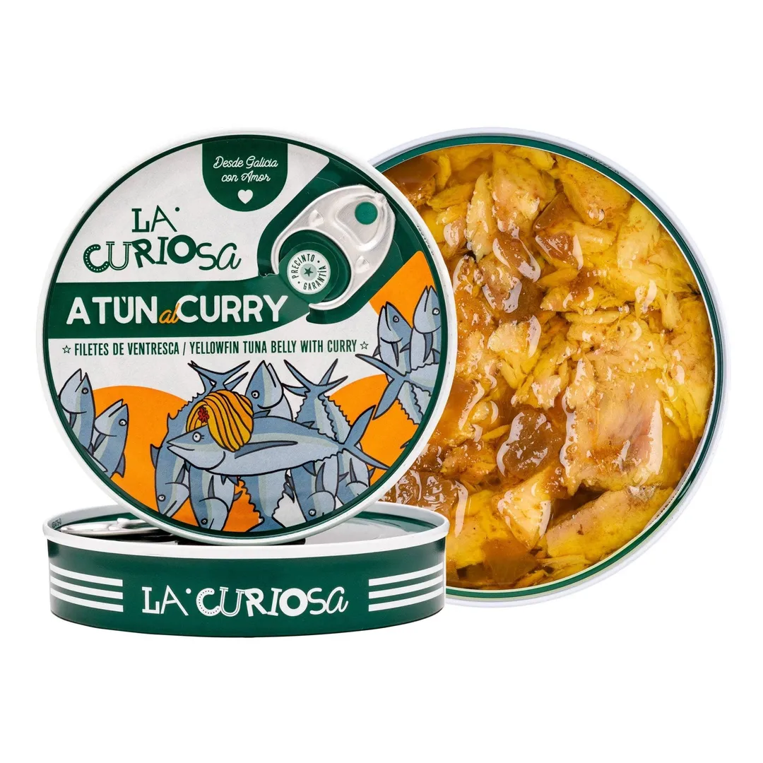 La Curiosa Yellowfin Tuna Belly in Green Curry, 4.2oz