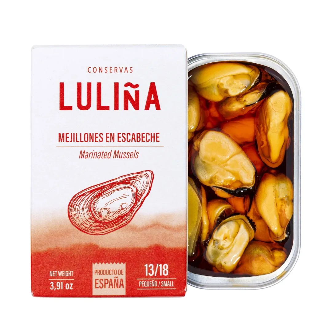 Luliña Small Mussels in Escabeche, 3.9oz