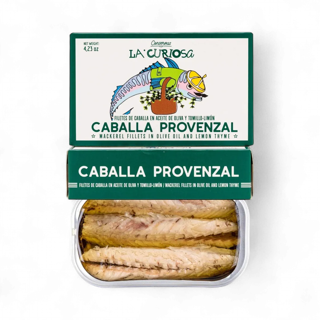 La Curiosa Mackerel w/ Lemon-Thyme in Olive Oil, 4.2oz