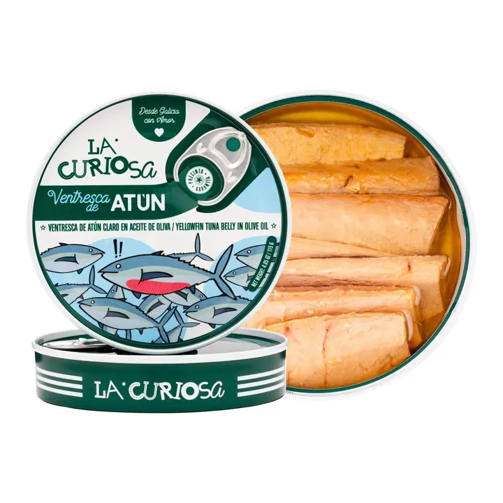 La Curiosa Yellowfin Tuna Belly in Olive Oil, 4oz