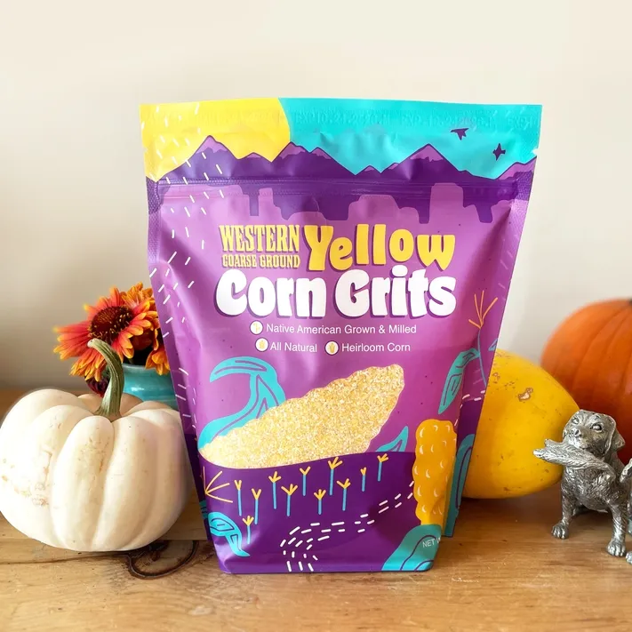 Western Heirloom Yellow Corn Grits, Coarse Ground, 2 lb Bag