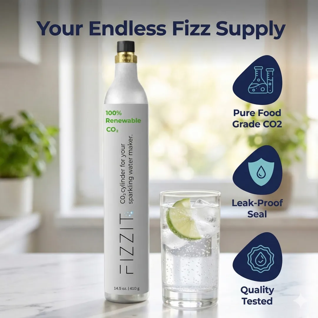 4-Pack 60L CO2 Cylinder | Includes Prepaid Return Label ($20.25/ea Refill)