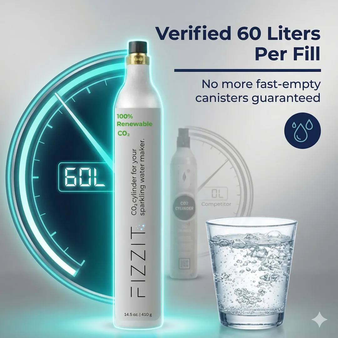 4-Pack 60L CO2 Cylinder | Includes Prepaid Return Label ($20.25/ea Refill)