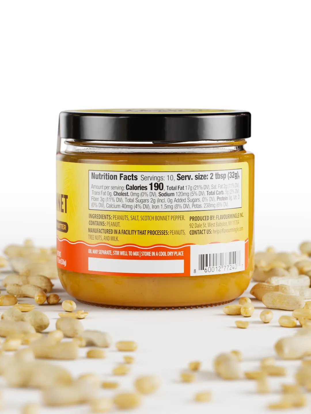 Spicy Scotch Bonnet Peanut Butter