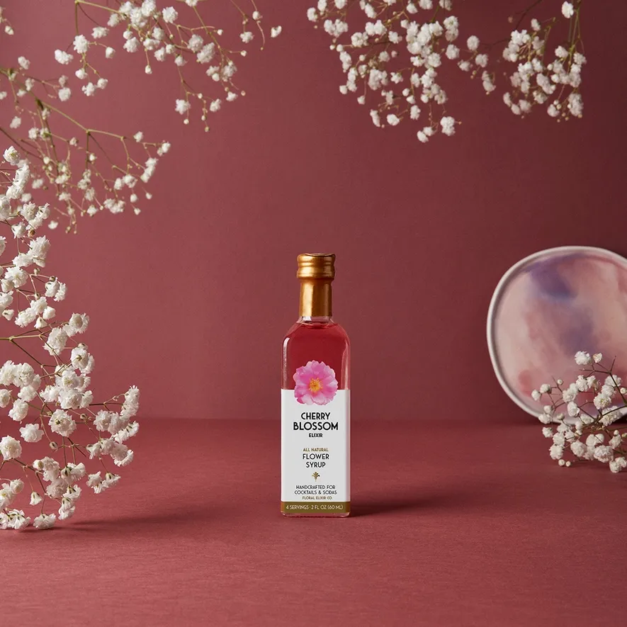 Cherry Blossom Elixir Flower Syrup - 2oz