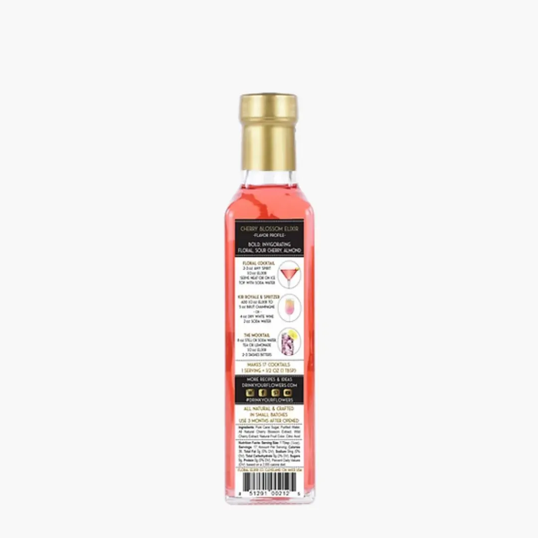 Cherry Blossom Elixir Flower Syrup - 8.5oz