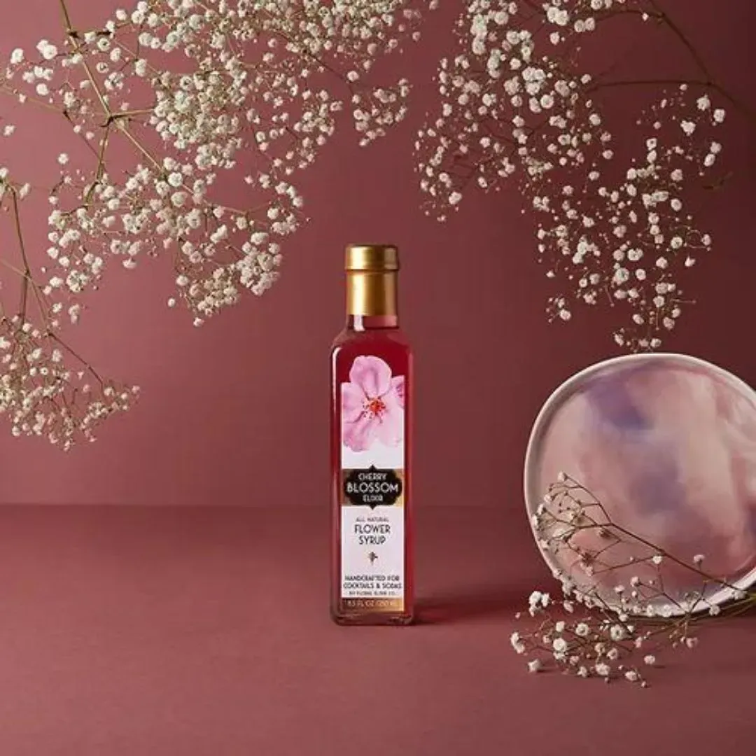 Cherry Blossom Elixir Flower Syrup - 8.5oz
