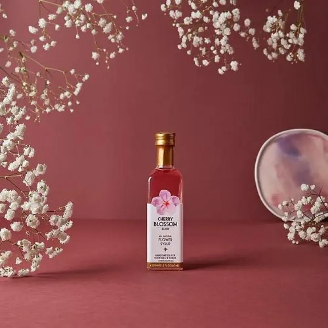 Cherry Blossom Elixir Flower Syrup - 8.5oz