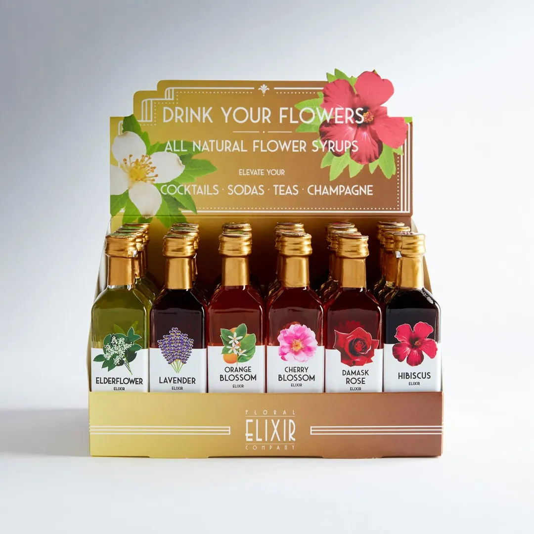 Drink Your Flowers! 24 Count Flower Elixir Syrups