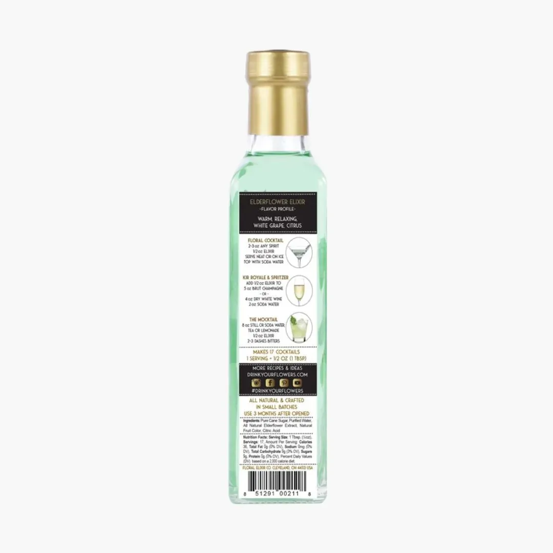 Elderflower Elixir Flower Syrup - 8.5oz