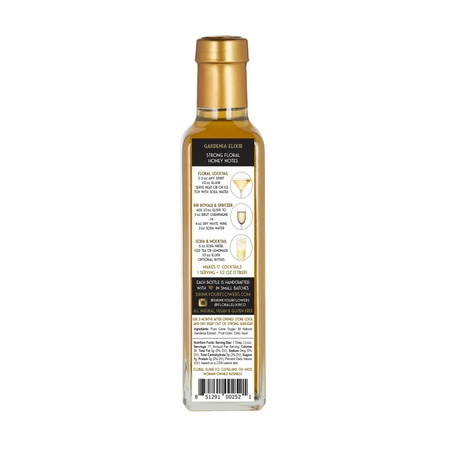 Gardenia Elixir Syrup - 2oz