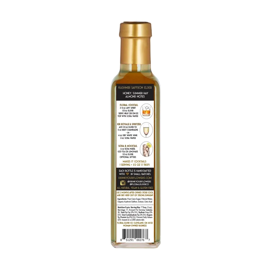 Kashmiri Saffron Elixir Syrup - 2oz