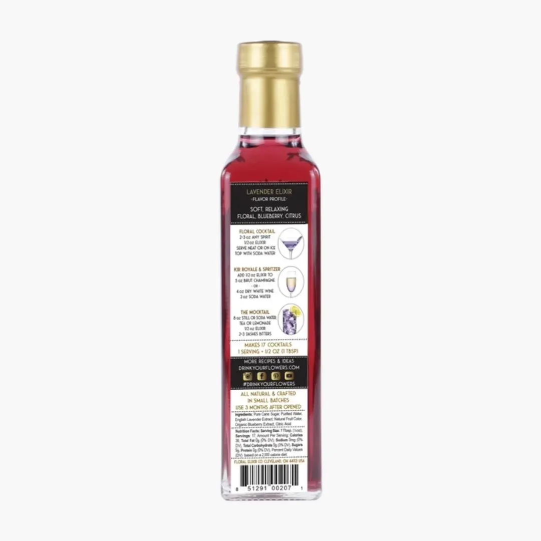 Lavender Elixir Flower Syrup - 8.5oz
