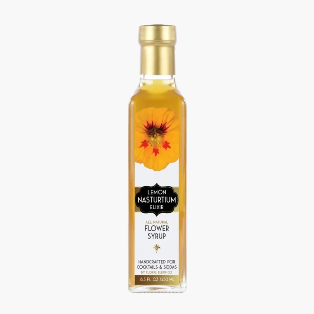 Lemon Nasturtium Elixir Flower Syrup - 8.5oz