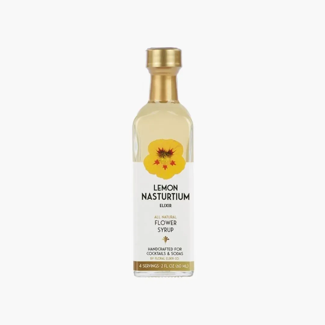 Lemon Nasturtium Elixir Flower Syrup - 8.5oz