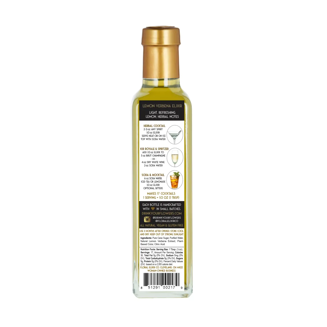 Lemon Verbena Elixir Herb Syrup - 8.5oz