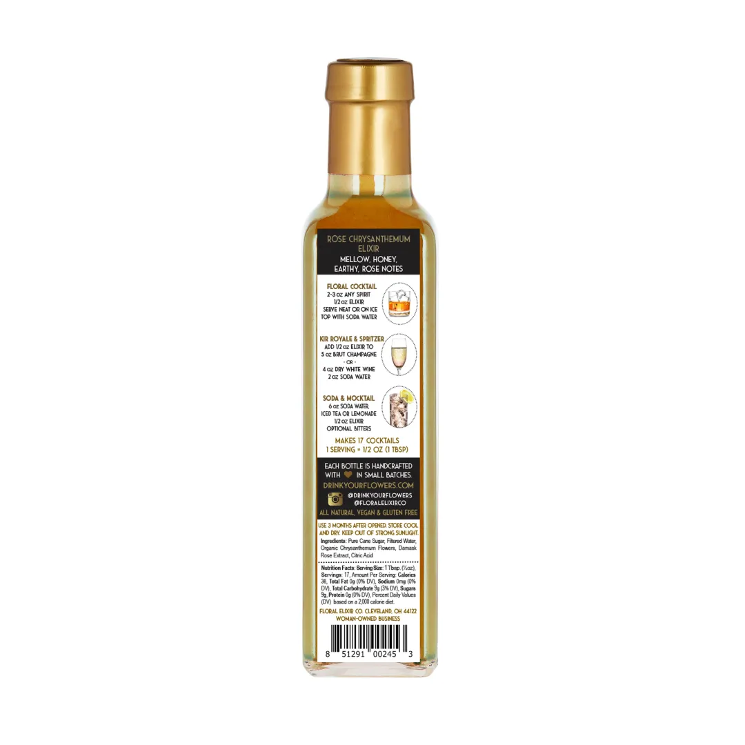Rose Chrysanthemum Elixir Syrup – 2oz