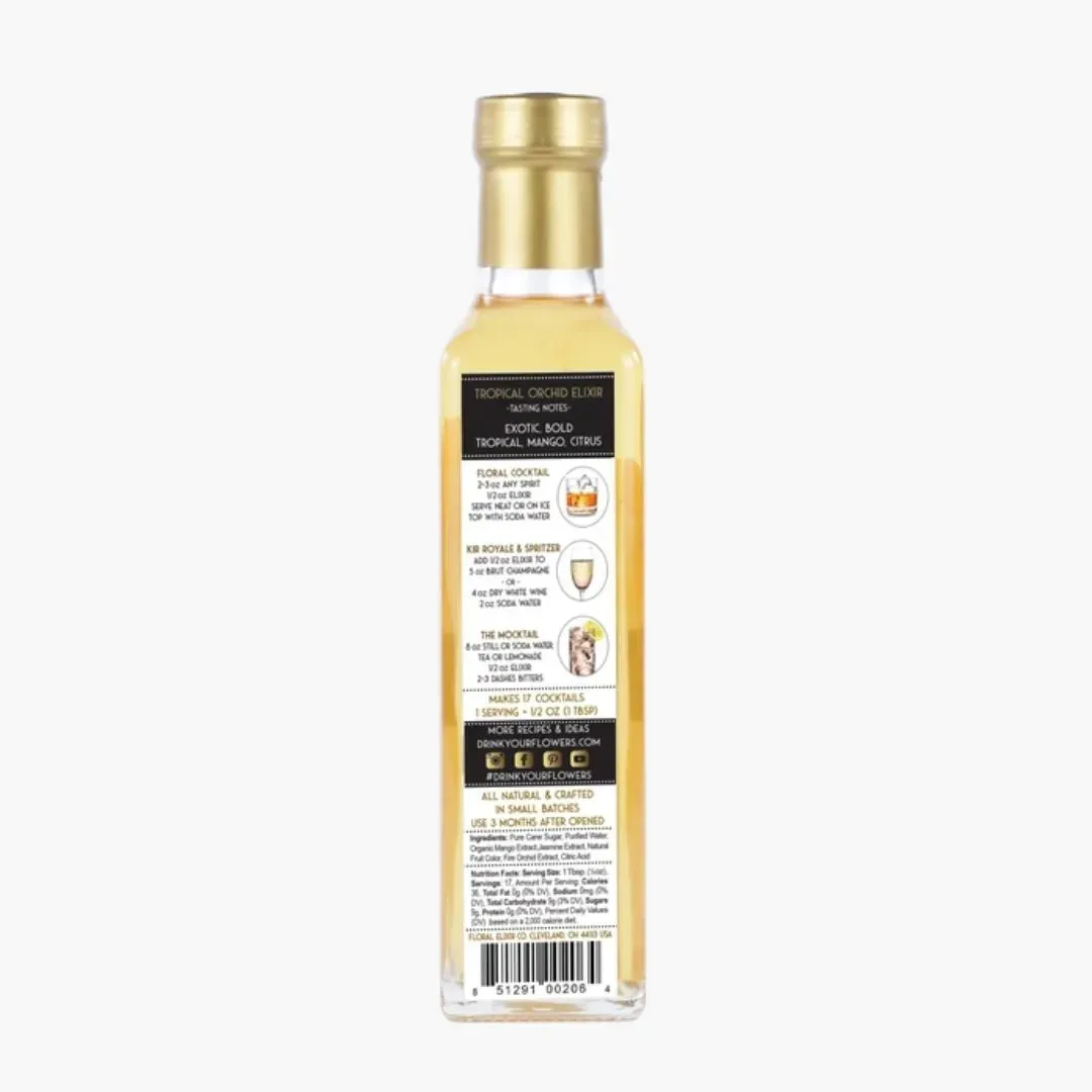 Tropical Orchid Elixir Flower Syrup - 2oz