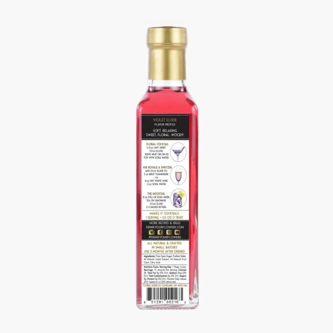Violet Elixir Flower Syrup - 2oz