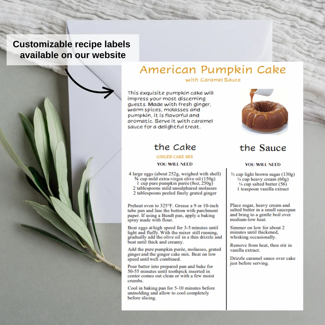 Ginger Olive Oil Cake Mix