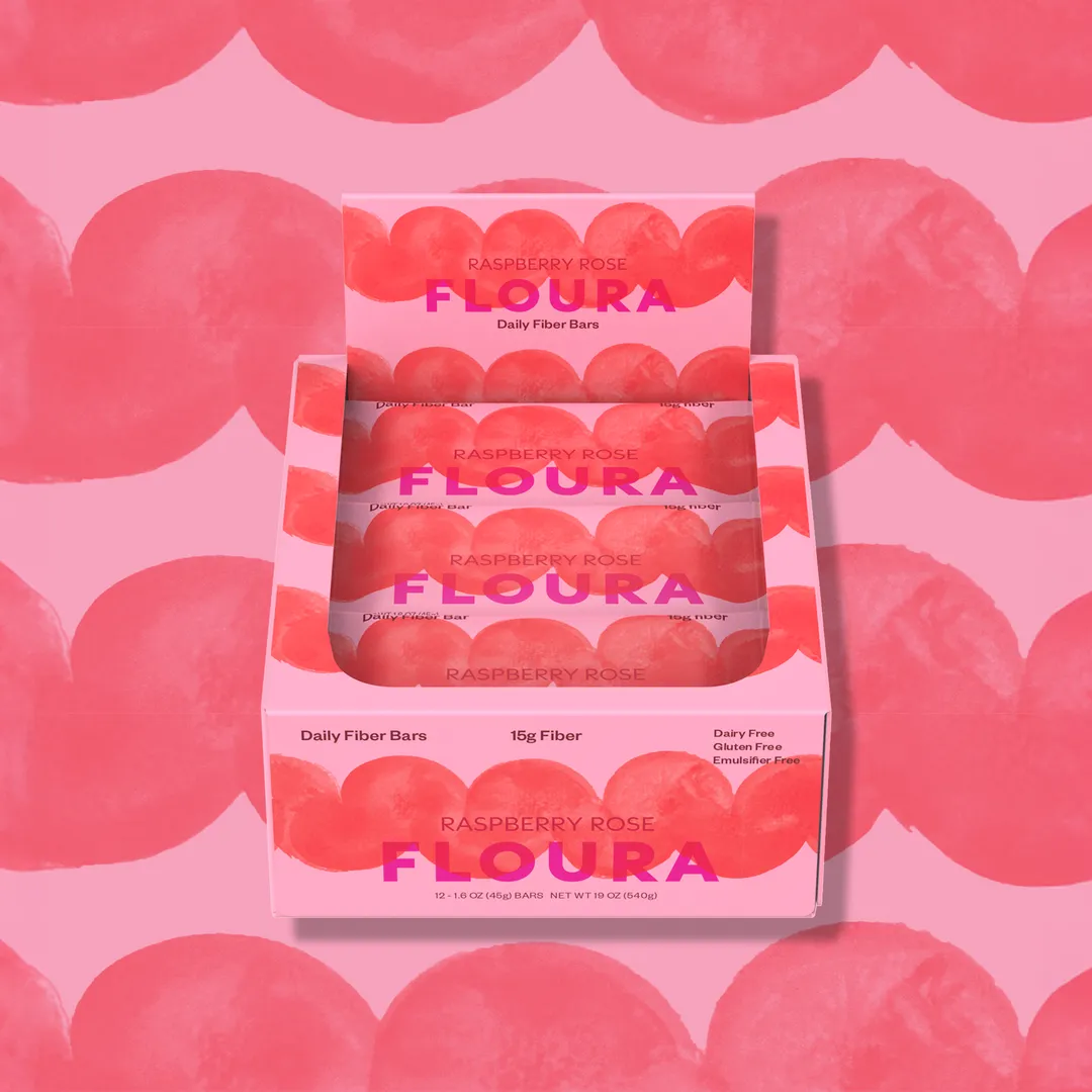 Raspberry Rose Fiber Snack Bar {12-pack}