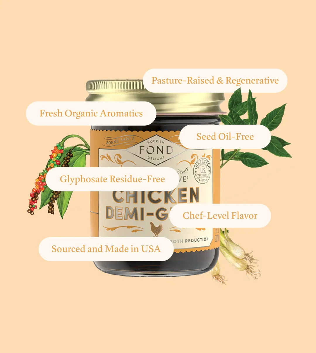 Chicken Demi-Glace - 4 Jars