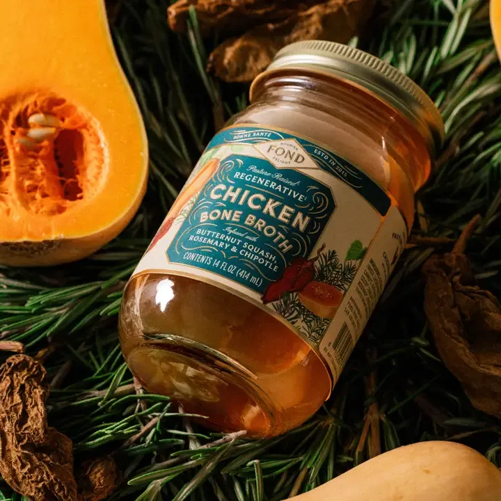 Butternut & Rosemary Pasture-Raised Chicken Bone Broth 14oz