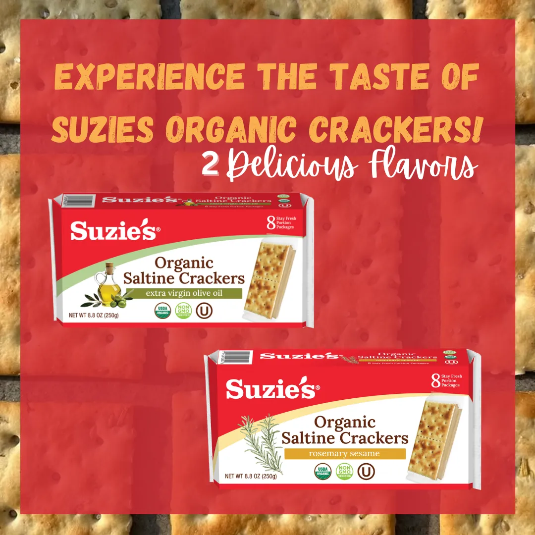 Organic Saltine Crackers with Rosemary Sesame - case of 6