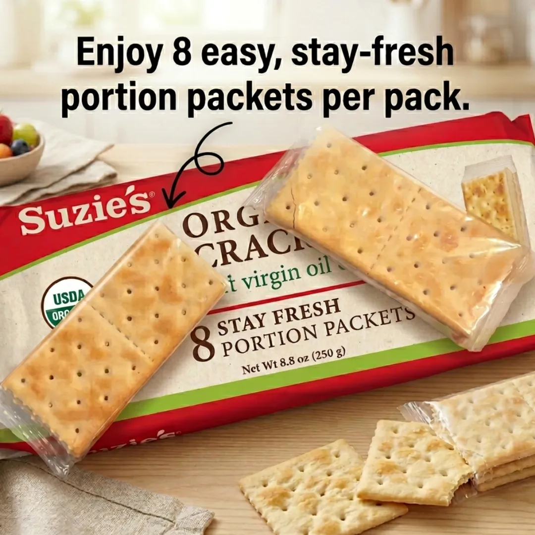 Organic Saltine Crackers with Olive Oil - pack of 6