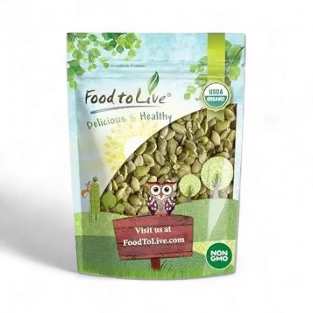 Organic Sprouted Pumpkin Seeds – Raw Kernels, Unsalted