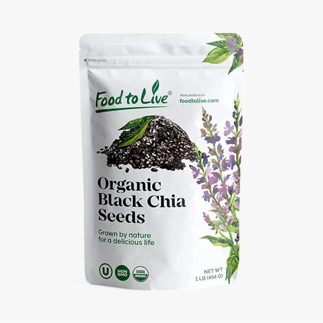 Organic Black Chia Seeds – Sproutable,  Keto, Sirtfood