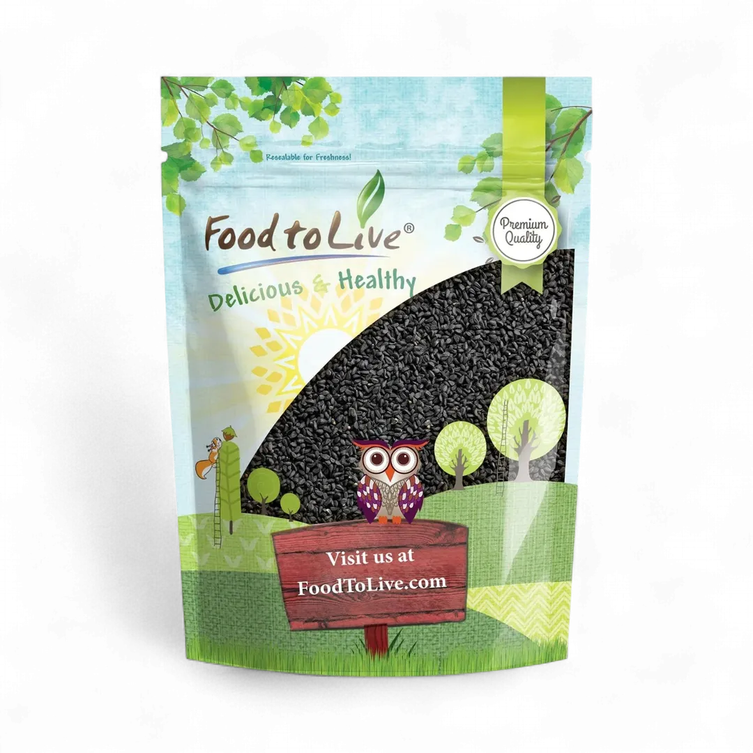 Black Cumin Seeds — Non-GMO Verified, Whole Raw Black Caraway Seeds, Bulk Spice, Vegan. Pairs well with Vegetables, Middle Eastern and Indian Dishes