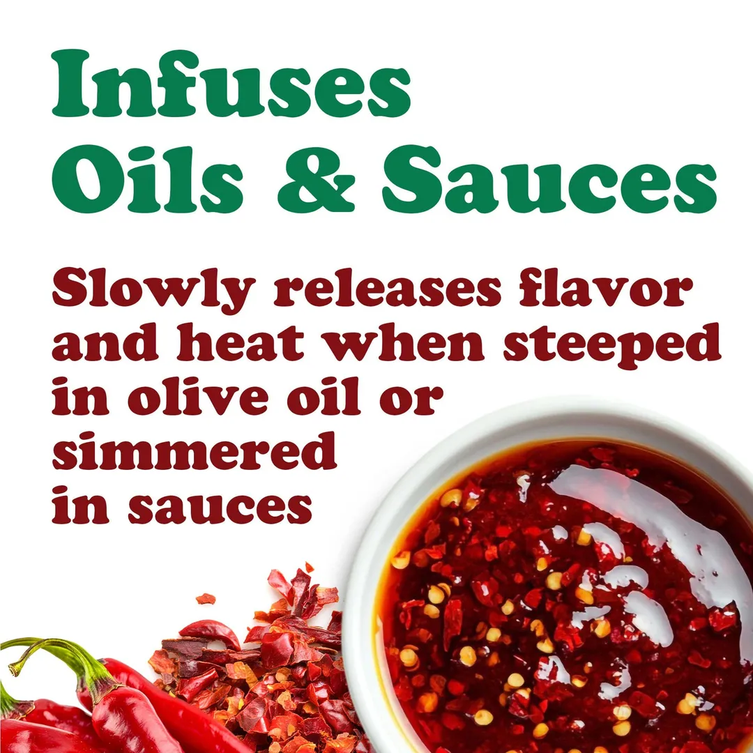 Calabrian Hot Chili Pepper Flakes – Vegan, Kosher, Bulk  – by Food to Live