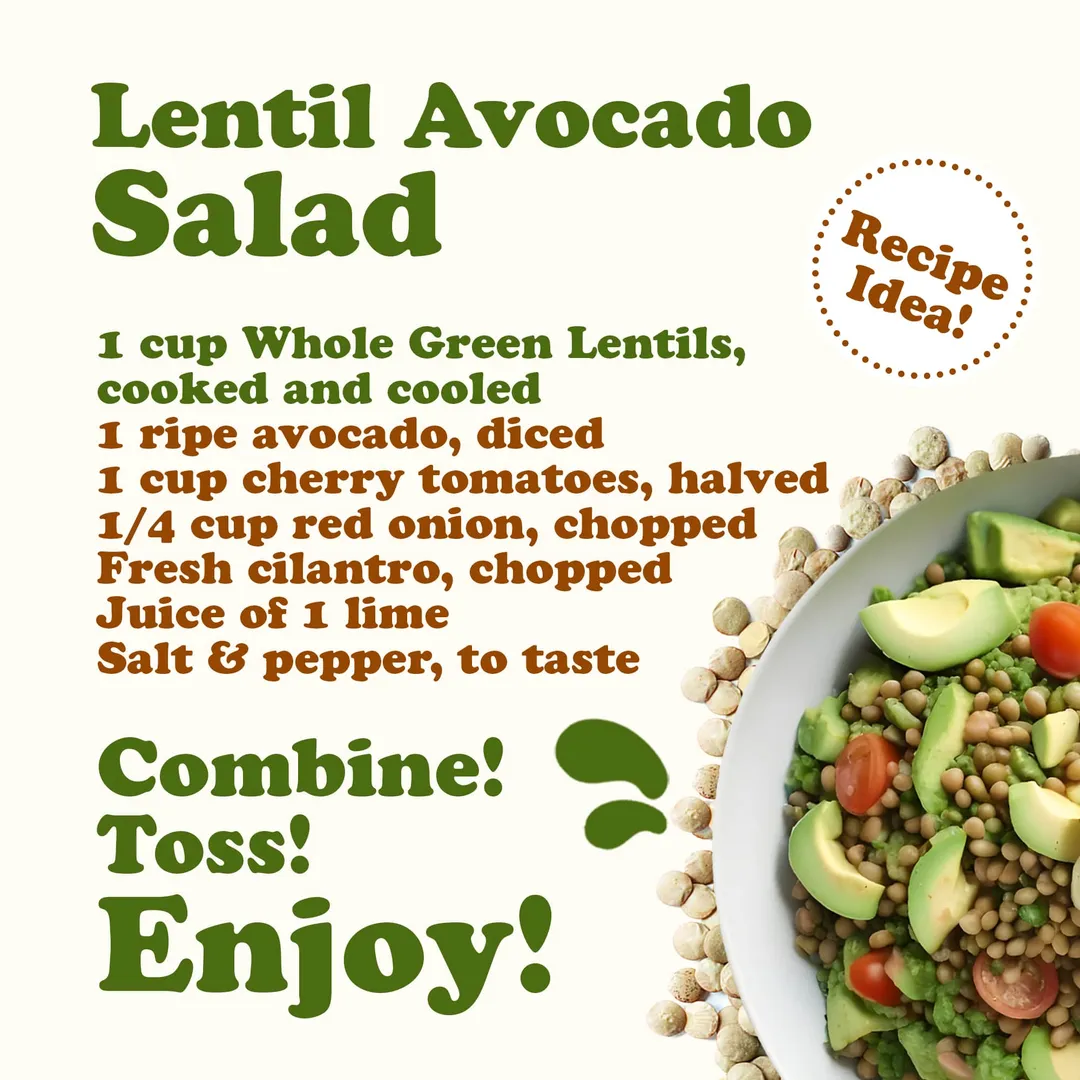 Green Lentil Whole- by Food To Live