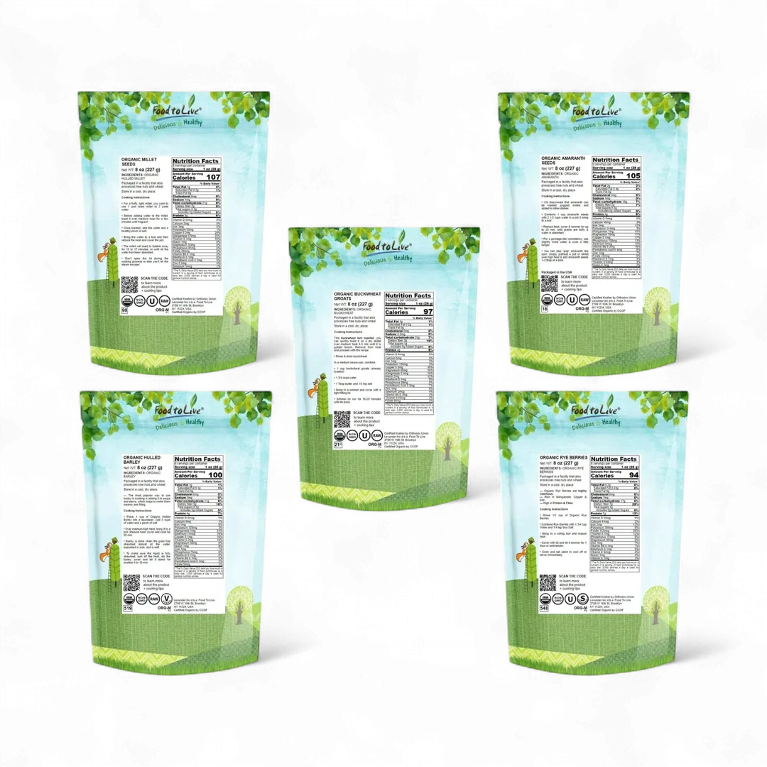 Organic Grains in a Gift Box - by Food To Live