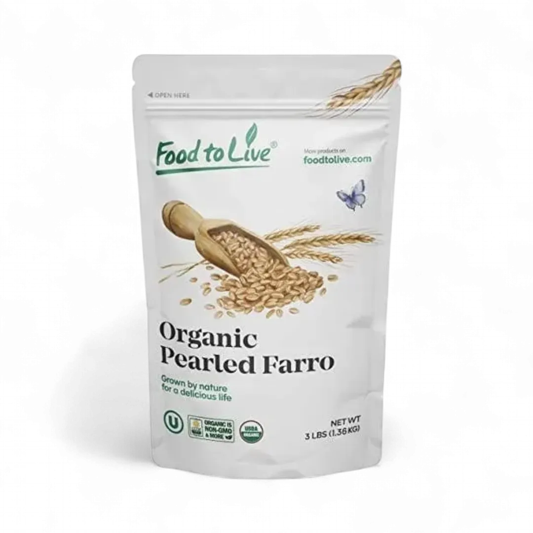 Organic Italian Pearled Farro – Whole Farro Grain in Bulk