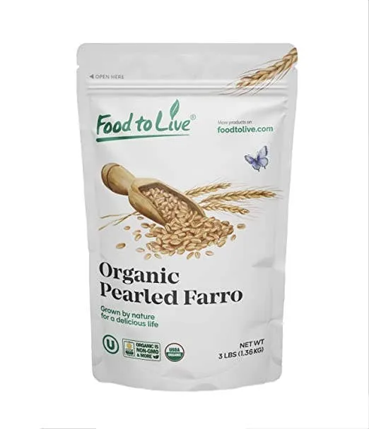 Organic Italian Pearled Farro – Whole Farro Grain in Bulk variant