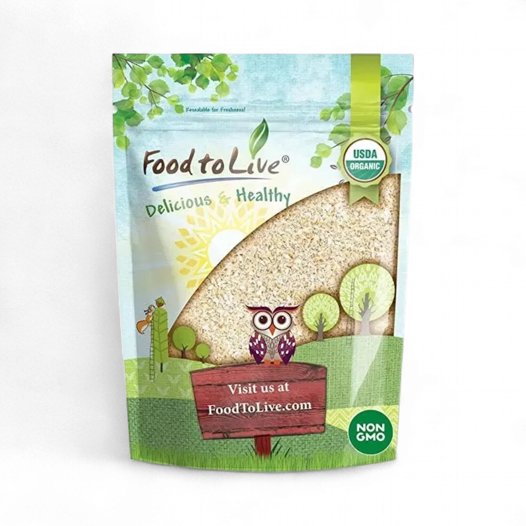 Organic Oat Bran – High Fiber Hot Cereal, Kosher, Raw, Vegan
