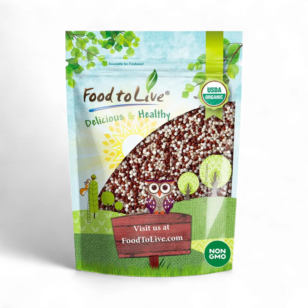Organic Raw White and Red Quinoa Blend - by Food To Live