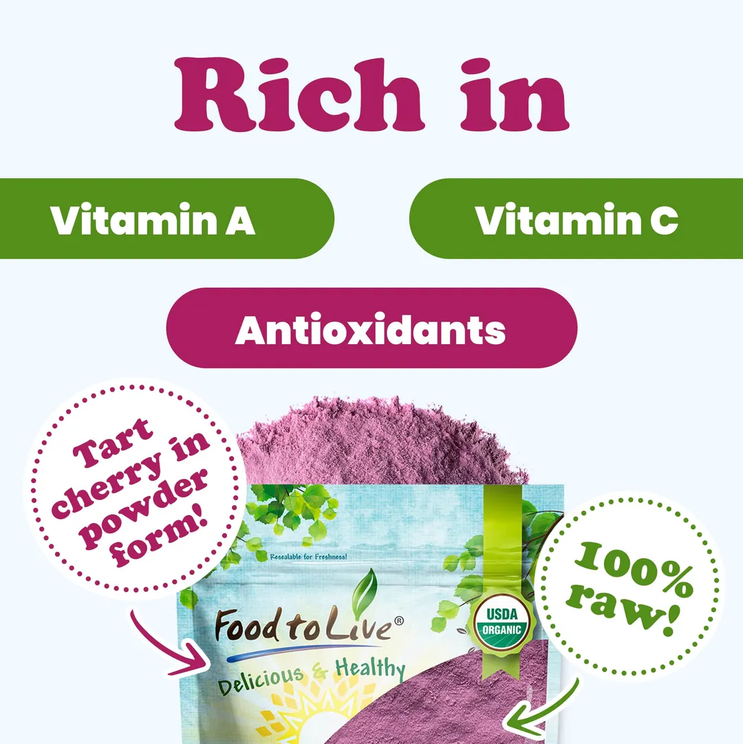 Organic Tart Cherry Powder - by Food To Live