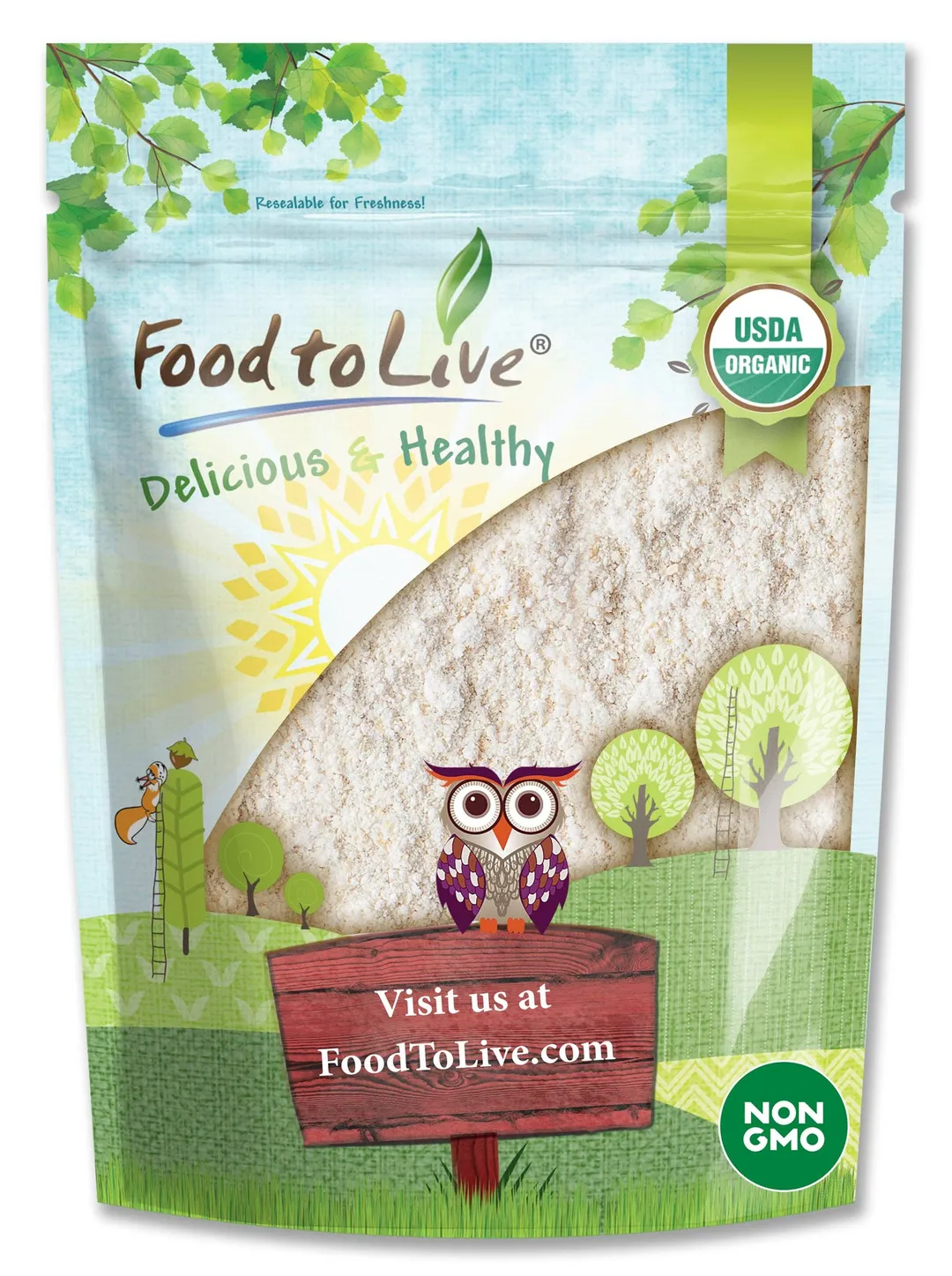 Organic White Sorghum Flour - by Food To Live variant