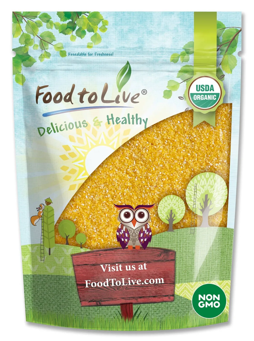Organic Yellow Polenta - by Food To Live variant
