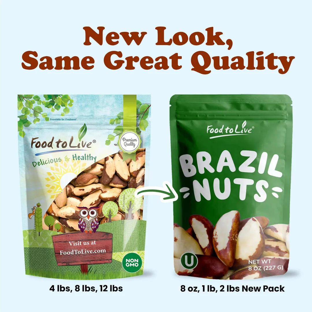 Brazil Nuts – Whole, Unsalted, Kosher