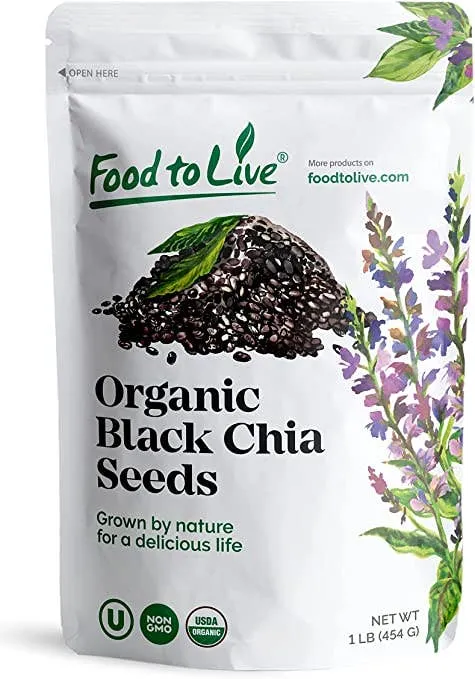 Organic Black Chia Seeds – Sproutable,  Keto, Sirtfood