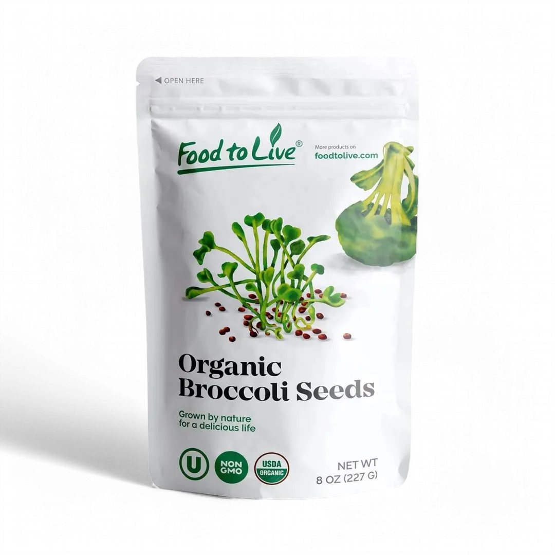 Organic Broccoli Seeds for Sprouting – Raw, Grow Sprouts